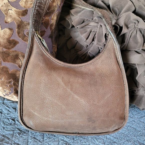 Coach Handbags - RARE! Vintage Coach Sonoma Mini Ergo Zip Shoulder Bag Purse in Nubuc Suede